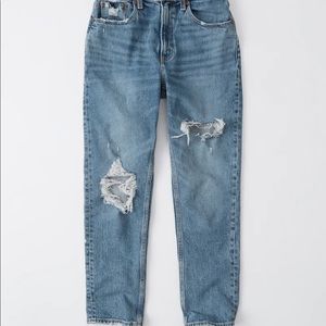 Abercrombie Women's
Ripped High Rise Mom Jeans